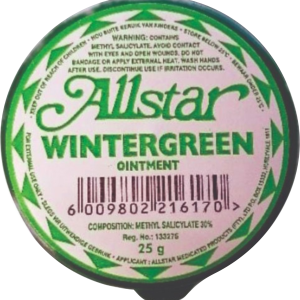 All Star Winter Green Rub 25G